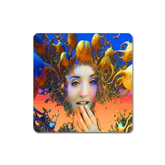 Organic Medusa Magnet (Square)