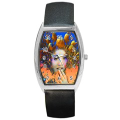 Organic Medusa Tonneau Leather Watch