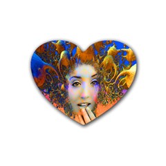 Organic Medusa Drink Coasters (heart) by icarusismartdesigns