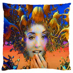 Organic Medusa Large Cushion Case (single Sided)  by icarusismartdesigns