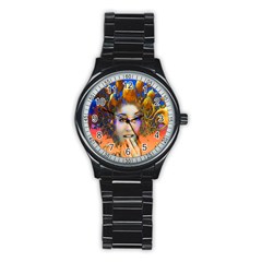 Organic Medusa Sport Metal Watch (black) by icarusismartdesigns