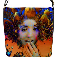 Organic Medusa Flap Closure Messenger Bag (small) by icarusismartdesigns