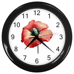 Your Flower Perfume Wall Clock (black) by dflcprints