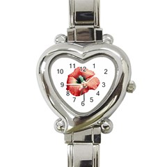 Your Flower Perfume Heart Italian Charm Watch  by dflcprints