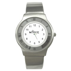 Moxie Logo Stainless Steel Watch (slim) by MiniMoxie