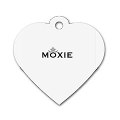 Moxie Logo Dog Tag Heart (one Sided) 