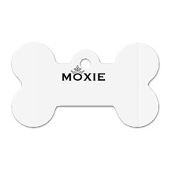 Moxie Logo Dog Tag Bone (two Sided)