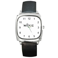 Moxie Logo Square Leather Watch by MiniMoxie