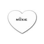 Moxie Logo Drink Coasters 4 Pack (Heart)  Front