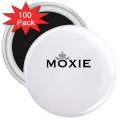 Moxie Logo 3  Button Magnet (100 Pack) by MiniMoxie