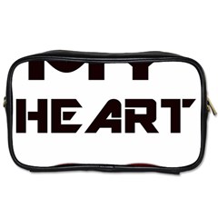 You My Heart Travel Toiletry Bag (two Sides) by edward55