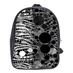 Zebra Print Bling Abstract School Bag (xl)