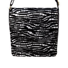 Zebra Pattern  Flap Closure Messenger Bag (large) by OCDesignss