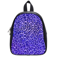 Blue Leopard  School Bag (small)