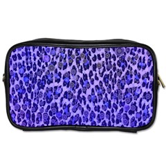 Blue Leopard  Travel Toiletry Bag (two Sides) by OCDesignss