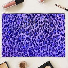 Blue Leopard  Cosmetic Bag (xxl) by OCDesignss