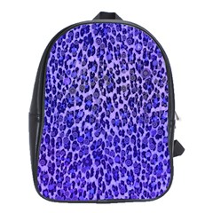 Blue Leopard  School Bag (xl)