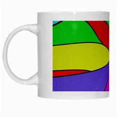 Abstract White Coffee Mug by Siebenhuehner