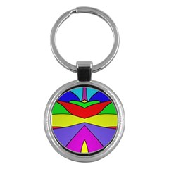 Abstract Key Chain (round) by Siebenhuehner