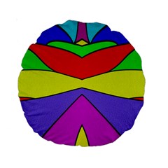 Abstract 15  Premium Round Cushion  by Siebenhuehner