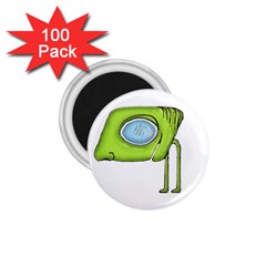 Funny Alien Monster Character 1 75  Button Magnet (100 Pack) by dflcprints