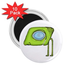 Funny Alien Monster Character 2 25  Button Magnet (10 Pack) by dflcprints