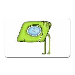 Funny Alien Monster Character Magnet (rectangular) by dflcprints