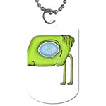 Funny Alien Monster Character Dog Tag (Two-sided)  Front