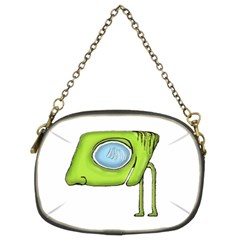 Funny Alien Monster Character Chain Purse (two Sided)  by dflcprints