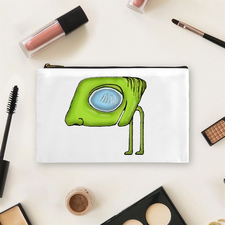 Funny Alien Monster Character Cosmetic Bag (Medium)