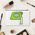 Funny Alien Monster Character Cosmetic Bag (Medium) Back