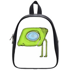 Funny Alien Monster Character School Bag (small) by dflcprints