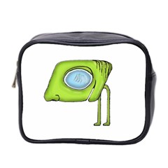 Funny Alien Monster Character Mini Travel Toiletry Bag (two Sides) by dflcprints