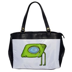 Funny Alien Monster Character Oversize Office Handbag (one Side) by dflcprints