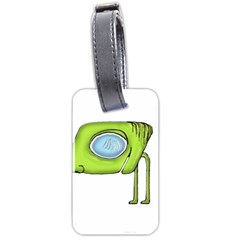 Funny Alien Monster Character Luggage Tag (two Sides) by dflcprints