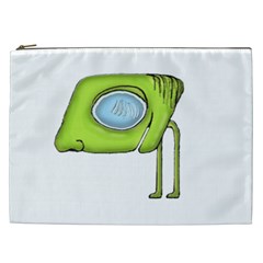 Funny Alien Monster Character Cosmetic Bag (xxl) by dflcprints