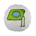 Funny Alien Monster Character 15  Premium Round Cushion  Front