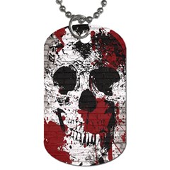 Skull Grunge Graffiti  Dog Tag (one Sided) by OCDesignss