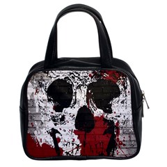 Skull Grunge Graffiti  Classic Handbag (two Sides) by OCDesignss