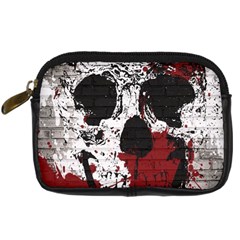 Skull Grunge Graffiti  Digital Camera Leather Case by OCDesignss