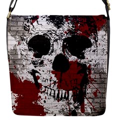 Skull Grunge Graffiti  Flap Closure Messenger Bag (small) by OCDesignss