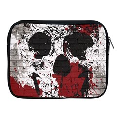 Skull Grunge Graffiti  Apple Ipad Zippered Sleeve by OCDesignss