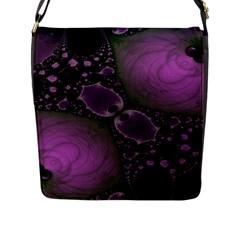 Lavender Lillies Flap Closure Messenger Bag (large) by OCDesignss