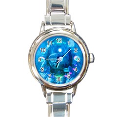 Magician  Round Italian Charm Watch by icarusismartdesigns