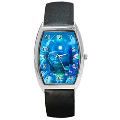 Magician  Tonneau Leather Watch by icarusismartdesigns