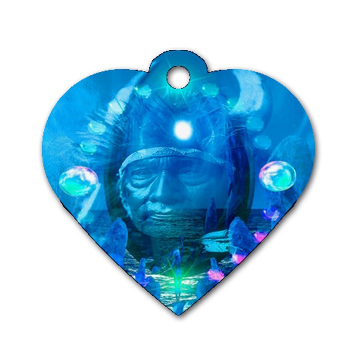 Magician  Dog Tag Heart (Two Sided)