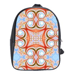 Fractal Abstract  School Bag (xl)