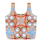 Fractal Abstract  Reusable Bag (L) Front