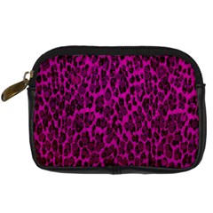 Pink Leopard  Digital Camera Leather Case by OCDesignss