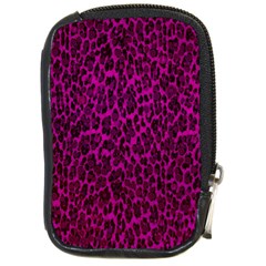 Pink Leopard  Compact Camera Leather Case by OCDesignss